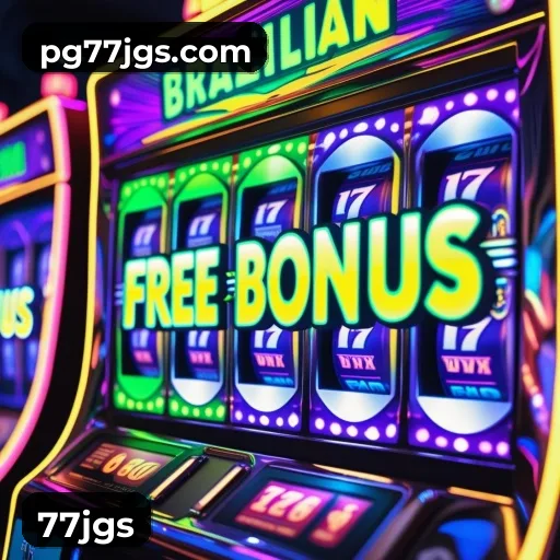 77jgs App bonus area with promotional offers and PIX support